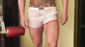 Beautiful pumped buddies are fucking amazing in the missionary pose