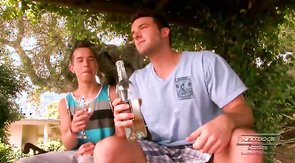 Muscular queers are sucking each others with love and passion