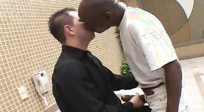 Chubby DILF getting his tight asshole gaped by a BBC