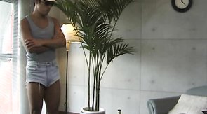 Beautiful interracial blowjob in close-up with good Asian bf