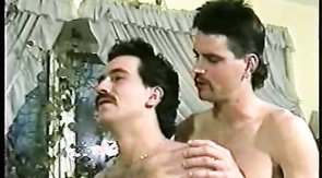 Dudes with rocking staches fucking ass outdoors