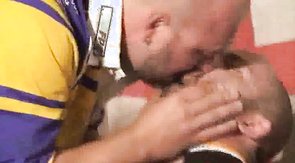 Proud English daddies and hunks enjoy a hardcore 3some