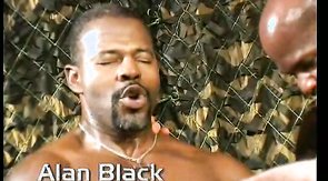 Leather-clad bottom bitch gets spit-roasted real hard