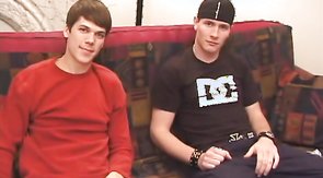 Skinny twink boys suck dick and masturbate together