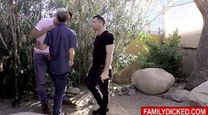 Cute son gets his stepdad Lance Harts cock in his mouth