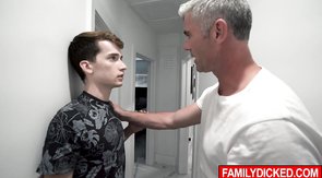 Innocent twink sucking daddys cock and gets penetrated