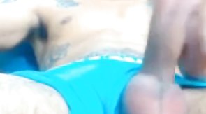 Hot latino boy showing his big cock on webcam