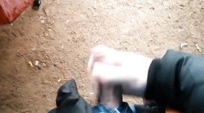German Stud Public Park Jerk And Cum
