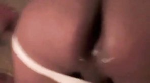 White Top Uses Black Bottom's Cum as Lube And Breeds Him