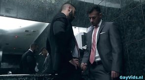 Muscle gay anal sex and cumshot