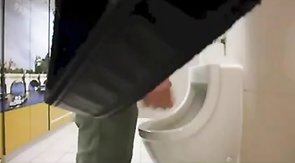 amazing guy cruising in public toilet