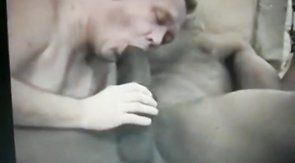 stoned black guy gets his huge cock sucked