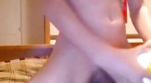 Teen homemade fleshlight toy fuck cum