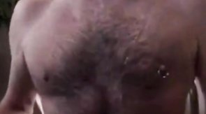 Hot hairy bear jerk off