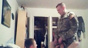 Army Friends Fuck Bareback