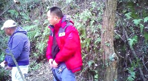 Amateur Asian not daddies outdoors