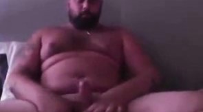 Handsome Popper Bear Self Facial Cumshot