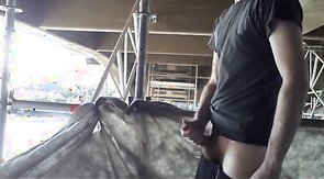 Exhibition Twink on construcion site