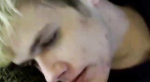 twink sucking off & waiting for the load in mouth