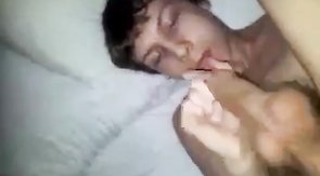 Teen messy self facial