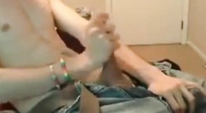 Trimmed Tatted Twink Takes A Taste.