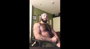 Hairy Lumberjack Shows Off his Cock ( No Cum )