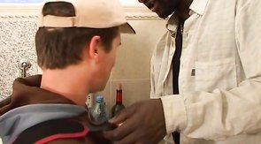 Pretty hot interracial couple is having amazing oral sex