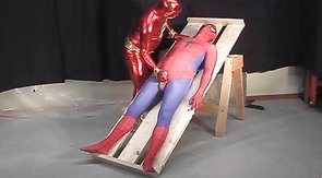 Spider-man is getting a gorgeous blowjob by boyfriend