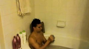 Hot amateur male is taking shower in the video by Hot BF