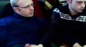 Two sexy amateur boyfriends talking dirty on cam