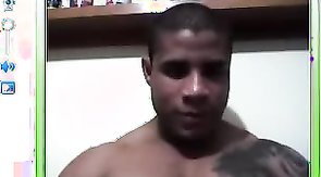 Sexy as fuck black boyfriend is showing off his dick