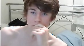 Innocent youngster getting naked and masturbating on cam