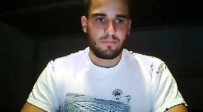 Muscled boyfriend taking off his cloth in a solo scene