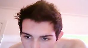 Innocent youngster trying to reach orgasm so hard