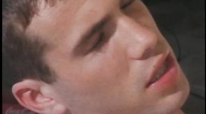 Muscular male banging his straight friend in doggy pose