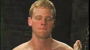 Hot boyfriend fucks in his tight butthole in missionary pose