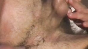His tight hairy asshole being fucked from a hot angle