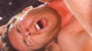 Group of fuckers are drilling their submissive straight!