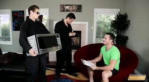 Workers banging horny jock in the video by Next Door Buddies