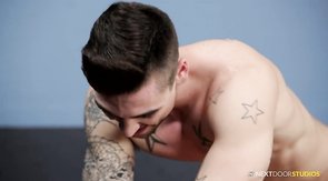 Bareback sex in locker room in the vid by Next Door Buddies