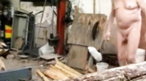 grandpa in a sawmill