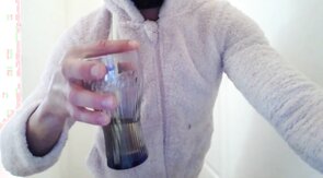 sissy femboy crossdresser self piss drinking