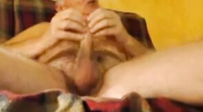 horny grandpa jerking off