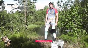 transparent leggings cum in