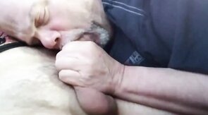 Uber parking lot blowjob