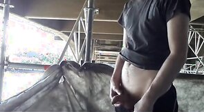 Exhibition Twink on construcion site