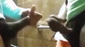 Strangers hooking up in mall