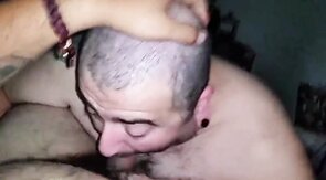 Billy Smith sucks cock and gets slapped.