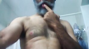 Indian Daddy Jerks Off & Cums