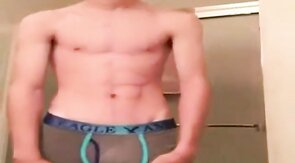 Fat Cock Twink Jerking Before Shower